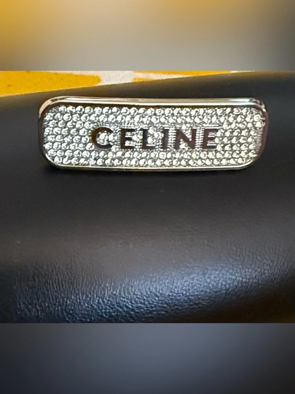 Celine Silver-Tone Metal Hair Clip